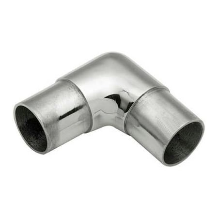 Lavi Industries Lavi Industries, Flush Elbow Fitting, for 1.5" Tubing, Polished Stainless Steel 40-732/1H